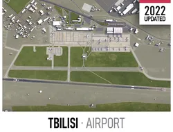 Tbilisi Airport Low-poly 3D model