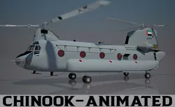 UAE Air Force Chinook CH - 47 F 3D model