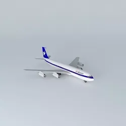 AirAmerica Boeing 707 320B Adv Free 3D model
