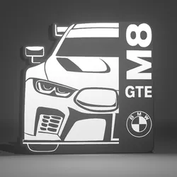 BMW M8 GTE - Lightbox Lampara LED