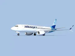 Boeing 737-800 Max WestJet 3D model