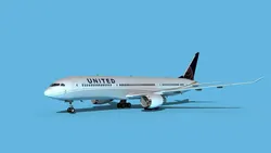 Boeing 787-9 United Airlines 1 3D model