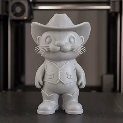 Cowboy Baby Otter 3D Print Model 3D print model
