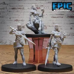 Dark Nun Set ‧ DnD Miniature ‧ Tabletop Miniatures ‧ Gaming Monster ‧ 3D Model ‧ RPG ‧ DnDminis ‧ STL FILE