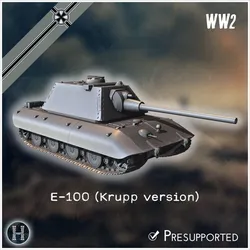 E-100 (Krupp version) Entwicklung super-heavy tank - Germany Eastern Western Berlin What If Alternate history protype Alternate Events WWII