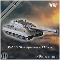 E-100 Sturmpanzers 210mm Entwicklung assault gun - Germany Eastern Western Berlin What If Alternate history protype Alternate Events WWII