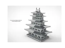 Five-story Korean Traditional Architecture Coin Bank&Case