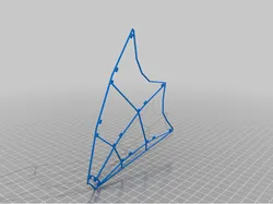 LIGHTENED WING TEMPLATE for "Seven the Articulated Dragon"