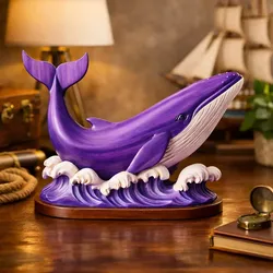 Majestic Whale on Ocean Waves 3D model