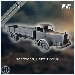 Mercedes-Benz L6500 heavy truck - Germany Eastern Western Front Normandy Stalingrad Berlin Bulge WWII