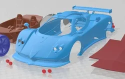 Pagani Zonda Cinque Printable Car