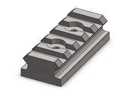 Picatinny Rail: NATO Spec with Screw Holes