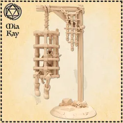 Prisoner Cage with and w/o Skeleton