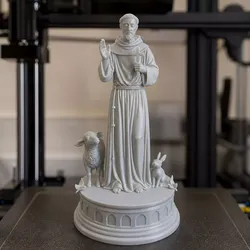 Saint Francis Assisi Patron Saint 3D Print Sculpture 3D print model