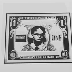 Schrute Buck The Office Dwight Decor - Wall Art Onecolor