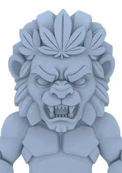Sculpture  Lion Warrior Bear Monk  Bulldog Fighter  Designer  3D print model