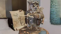 Steampunk Owl Navigator Premium 3D Character Sculpt Miniature 3D model