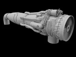 This is an engine created for VTOL aircraft 3D model