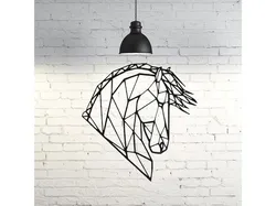 Wild Horse Wall Sculpture 2D