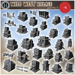 Wild West town pack No. 3 - Cowboy USA America ACW American Civil War History Historical