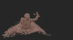 Barbed Wire Person "crawler"