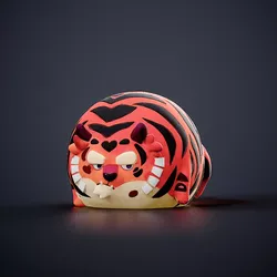 Chubby Tiger  3D print model