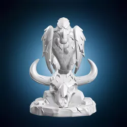 Desert Vulture Statue 3D Print Model 3D print model