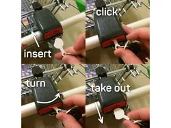 Fake keychain coin for shopping cart