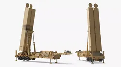 LRHW Launcher with Deployed Hypersonic Missiles Animated Rigged 3D model