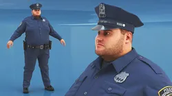 Overweight NYPD Police Officer Fur 3D model