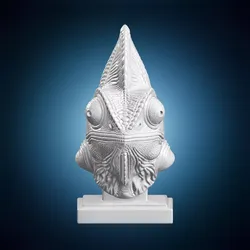 Realistic Chameleon Bust 3D Print Model 3D print model