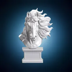 Rodeo Horse Bust 3D Print Model 3D print model