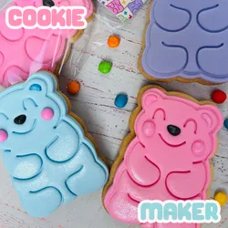 Teddy cutter for cookies and dough - Pack X3