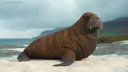Young Walrus Rigged for Maya 3D model