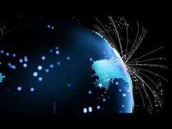 Animated Hologram Planet Earth For Blender 3D Model 3D model