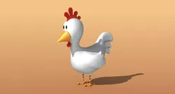 Cartoon Chicken Rigged 3D model