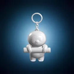 Chibi Sloth Bar Keychain 3D Print Model 3D print model