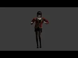 Chinese Doll Girl Rumba Dancing 3D Model Low-poly 3D model