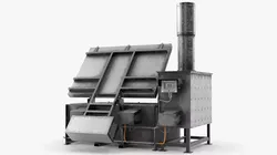 Cremation Oven for Animal Incineration Rigged for Cinema 4D 3D model