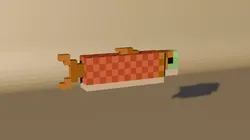 Minecraft Salmon Fish - Detailed 3D Model - 3D Printable STL OBJ 3D print model
