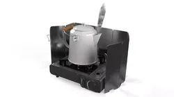 Portable Cooktop with Metal Kettle Animated 3D model