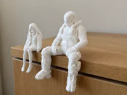 Pragmata Hugh Shelf Sitting Figure - Free 3D Print Model