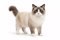Ragdoll Cat Standing Pet Animal 002 3D model