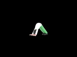 Stylized 3D Biologist Character - Scientist Yoga Pose 3D model