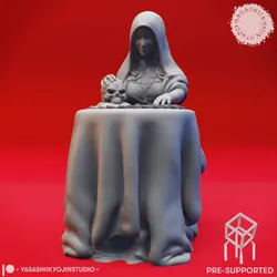 Vadoma - Fortune Teller - Seated - Tabletop Miniatures (Pre-Supported)