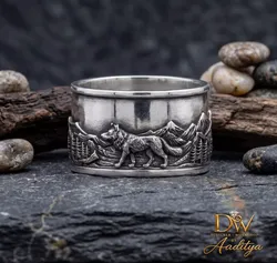 Wolf Ring 3D print model