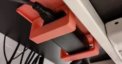 Adjustable Under-Desk Power Brick Mount - Screwless
