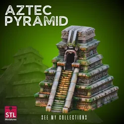 Aztec Pyramid STL Classic Mesoamerican Structure 3D print model