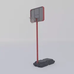 basketball stand Low-poly 3D model