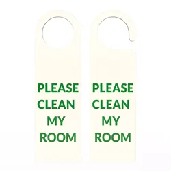 Door Hanger Tag Please Clean My Room Low-poly 3D model